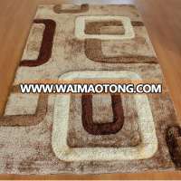 Polyester turkish shaggy rugs and carpets silk set in bulk